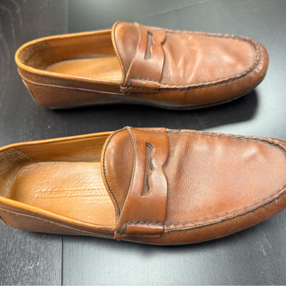 Allen Edmonds Tan Leather Slip-On Loafers